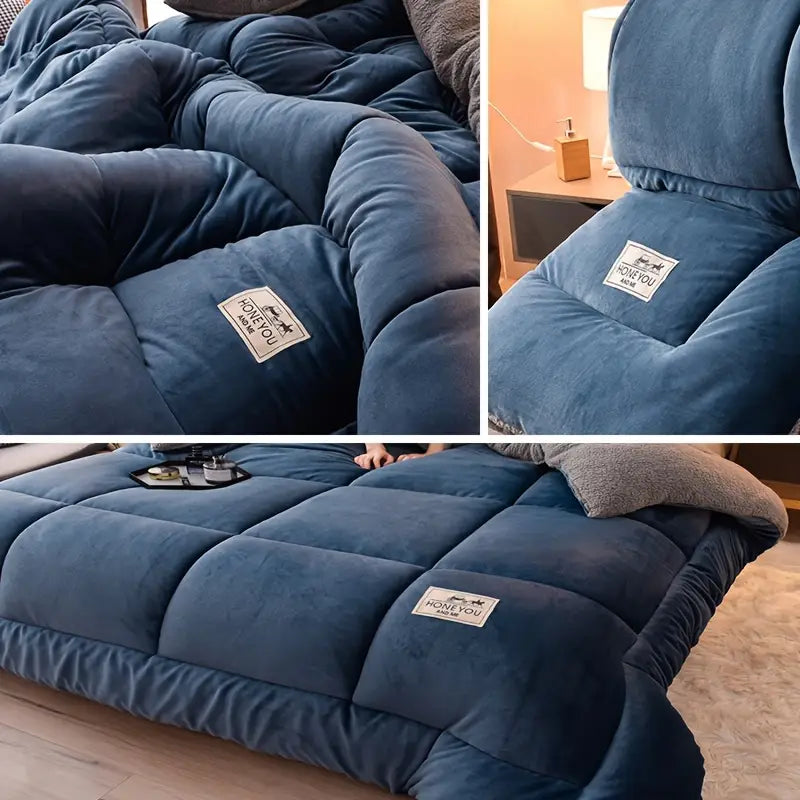 Luar Macio - Edredom Cobertor Forrado Grosso Aconchegante Textura de Lã + BRINDE