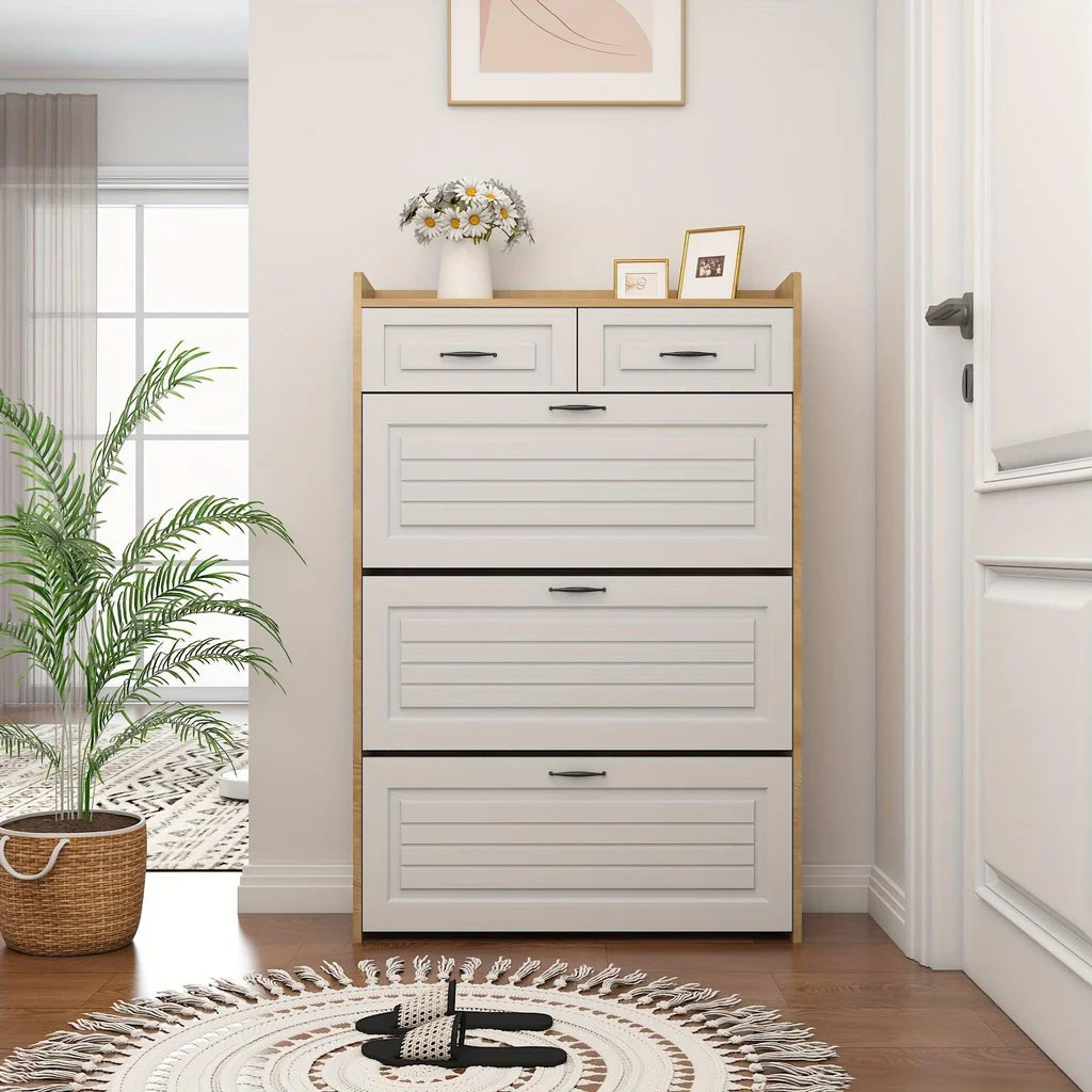 Armário de Sapatos com 3 Portas e 2 Gavetas ( Já Montada )