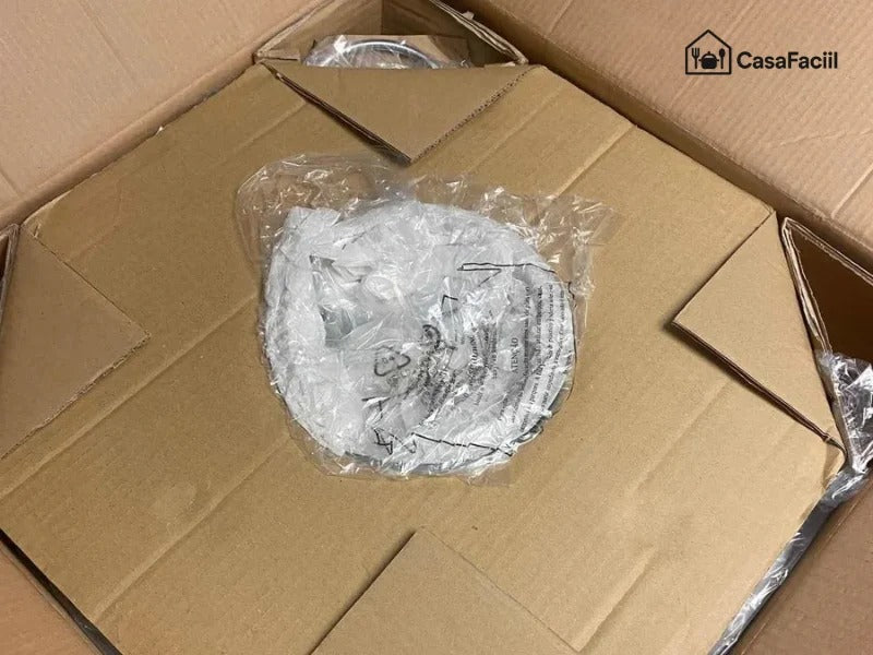 Rechaud Giratório Com 6 Compartimentos Aço Inox E Vidro