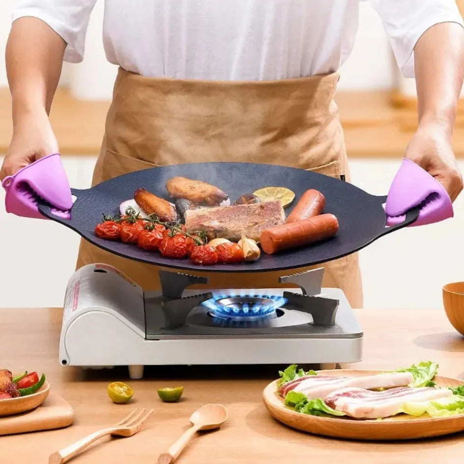 CookFlex™ – Frigideira de Pedra Vulcânica Antiaderente (Cozinhe sem Óleo e Sem Grudar Nada) - Frete Grátis!