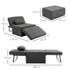 Puff Conforti Multifuncional 3 em 1 + 2 Travesseiros Brinde